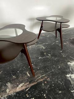 Erno Fabry Pair of Amoeba Shaped Side Tables by Erno Fabry - 3593507
