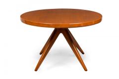 Erno Fabry Swedish Walnut Circular Extension Dining Center Table Attributed to Erno Fabry - 4272577