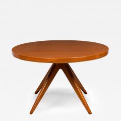 Erno Fabry Swedish Walnut Circular Extension Dining Center Table Attributed to Erno Fabry - 4279121