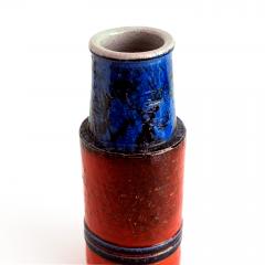 Ernst Faxe ERNST FAXE RED AND BLUE CERAMIC VASE DENMARK - 1971313