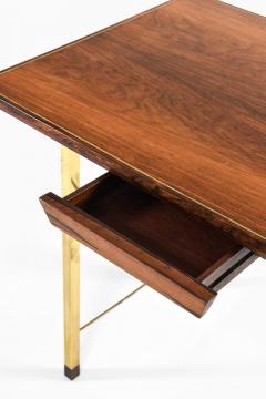 Ernst K hn Lysberg Hansen Therp Rosewood Brass Desk 1940s - 4621430