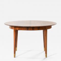 Ernst K hn Rare Dining Table in Brass and Rosewood by Ernst K hn 1950s - 4574330