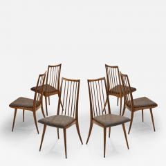 Ernst Martin Dettinger Set of 6057 Ash Chairs Germany 1950s - 2819691