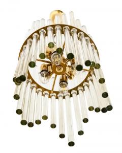 Ernst Palme Midcentury Brass and Glass Ernst Palme Chandelier - 3021131