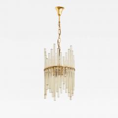 Ernst Palme Midcentury Brass and Glass Ernst Palme Chandelier - 3021956