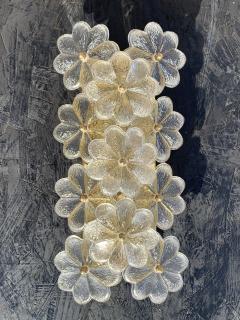 Ernst Palme Pair of Ernst Palme Floral Glass Sconces - 865913