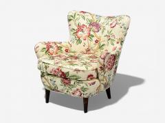 Ernst Schwadron Ernst Schwadron Style Mahogany Fabric Organic Lounge Chairs USA 1960s - 4445369