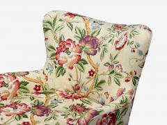 Ernst Schwadron Ernst Schwadron Style Mahogany Fabric Organic Lounge Chairs USA 1960s - 4445370