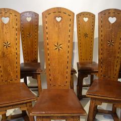 Ernst Stenhammar Rare 10 Arts Craft Chairs from Villa Foresta Liding Sweden 1908 1910 - 3626188