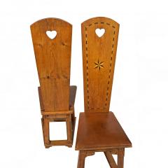 Ernst Stenhammar Rare 10 Arts Craft Chairs from Villa Foresta Liding Sweden 1908 1910 - 3626189