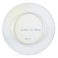 Ernst Wahliss Antique porcelain plate by Ernst Wahliss depicting the Racket Court Hong Kong - 3222173