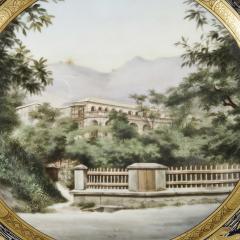 Ernst Wahliss Antique porcelain plate by Ernst Wahliss depicting the Racket Court Hong Kong - 3222177