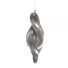 Erwin Hauer Mid Century Spiral Stainless Steel Hanging Sculpture 1 100 signed Erwin Hauer - 4376923