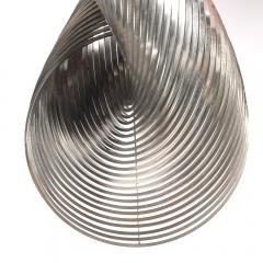 Erwin Hauer Mid Century Spiral Stainless Steel Hanging Sculpture 1 100 signed Erwin Hauer - 4376924