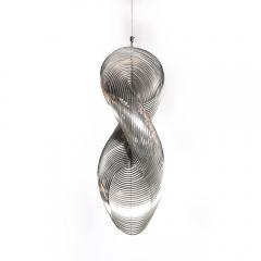 Erwin Hauer Mid Century Spiral Stainless Steel Hanging Sculpture 1 100 signed Erwin Hauer - 4376928
