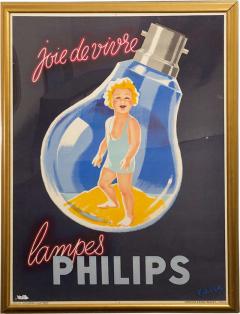 Erwin Wasey Large Philips Lampes Poster - 89069