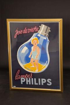 Erwin Wasey Large Philips Lampes Poster - 89070