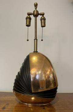 Esa Fedrigolli Esa Fedrigolli 1970 Italian Mid Century Sculptural Bronze Table Lamp - 3553253