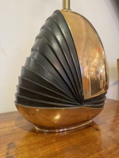 Esa Fedrigolli Esa Fedrigolli 1970 Italian Mid Century Sculptural Bronze Table Lamp - 3553257