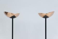 Esa Fedrigolli Pair of Mid Century Modern Bronze Floor Lamps by Esa Fedrigolli - 2925566