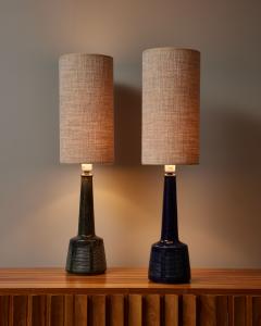 Esben Klint Pair of Glazed Ceramic Table Lamps by Esben Bredsdorff Klint - 2999711