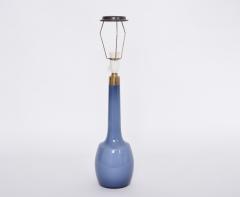 Esben Klint Rare blue Danish Mid Century table lamp by Esben Klint for Holmegaard - 3094484