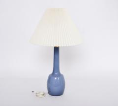 Esben Klint Rare blue Danish Mid Century table lamp by Esben Klint for Holmegaard - 3094492