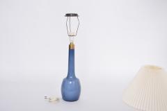Esben Klint Rare blue Danish Mid Century table lamp by Esben Klint for Holmegaard - 3094494