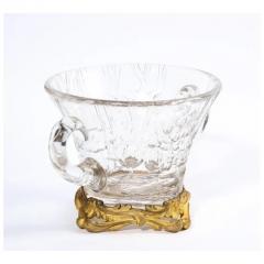 Escalier de Cristal French Ormolu Mounted Etched Glass Vase Attributed to LEscalier de Cristal - 3899819