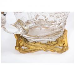 Escalier de Cristal French Ormolu Mounted Etched Glass Vase Attributed to LEscalier de Cristal - 3899820