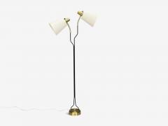 Eskilstuna Elektrofabrik Floor Lamp Laqcuered Metal Brass Sweden 1950s - 4754223
