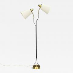 Eskilstuna Elektrofabrik Floor Lamp Laqcuered Metal Brass Sweden 1950s - 4754319