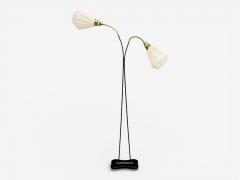 Eskilstuna Elektrofabrik Floor Lamp Laqcuered Metal Brass Sweden 1960s - 4452814