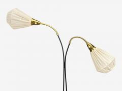 Eskilstuna Elektrofabrik Floor Lamp Laqcuered Metal Brass Sweden 1960s - 4452815