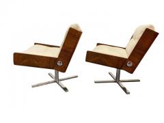 Esko Pajamies Esko Pajamies Pair of Lounge Chairs Coffee Table Rosewood and Chrome 1960s - 3933234