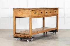 Estate Made Georgian Bleached Country Elm Pine Dresser Base - 4152945