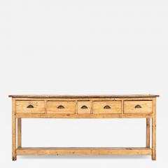 Estate Made Georgian Bleached Country Elm Pine Dresser Base - 4153073
