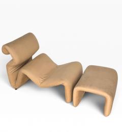 Etcetera Lounge Chair Ottoman by Jan Ekselius Sweden c 1970 - 4789419