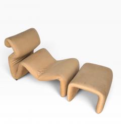 Etcetera Lounge Chair Ottoman by Jan Ekselius Sweden c 1970 - 4789420