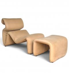 Etcetera Lounge Chair Ottoman by Jan Ekselius Sweden c 1970 - 4789785