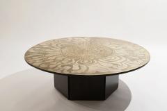 Etched Brass Coffee Table by Enviene M Barbara Parker 1965 - 2500744