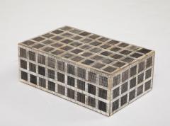Etched Horn Grid Pattern Box - 3447820