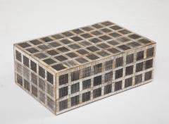 Etched Horn Grid Pattern Box - 3447822