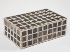 Etched Horn Grid Pattern Box - 3447823