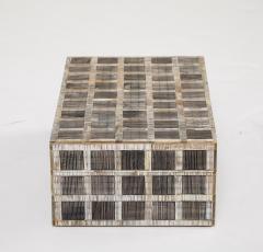 Etched Horn Grid Pattern Box - 3447824