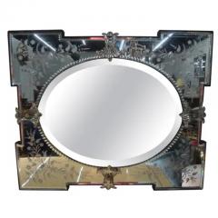 Etched and Beveled Venetian Mirror - 4136581
