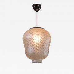 Etched frosted glass pendant - 3610620