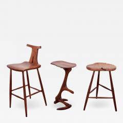 Ethan Perry Set of Three American Studio Bar Stools Ethan Perry Michael Elkan - 542997