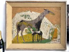 Ethel Magafan Horse and Colt in Abstract Landscape Equestrian - 4230218