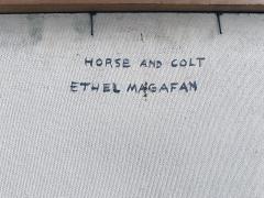 Ethel Magafan Horse and Colt in Abstract Landscape Equestrian - 4230224